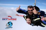 Thumbs up tandem skydive