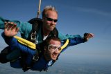Charlie Rogers with a tandem student at Wisconsin Skydiving Center