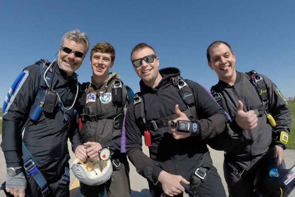 Group of skydivers at WSC