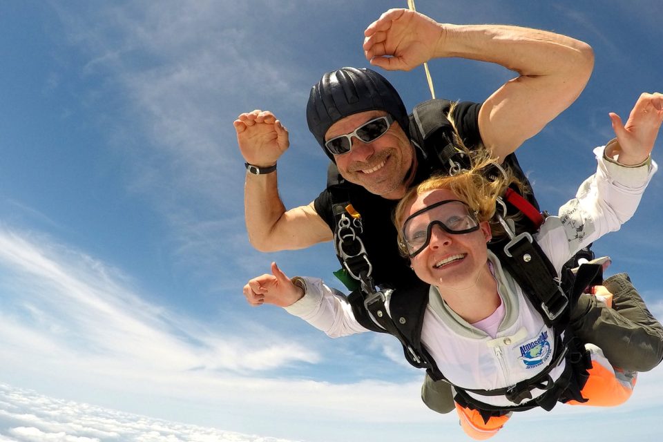 Skydiving is euphoric and exhilarating, and maybe just a bit scary...at first