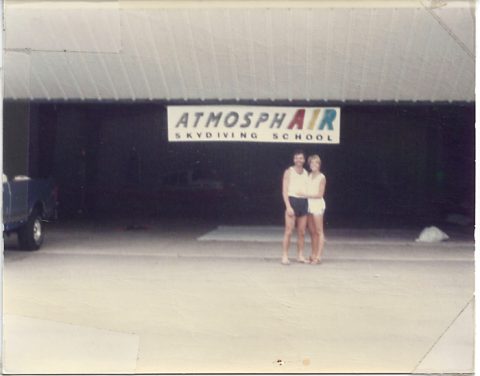 Alex and Bo at the Atmosphair dropzone (now Wisconsin Skydiving Center)