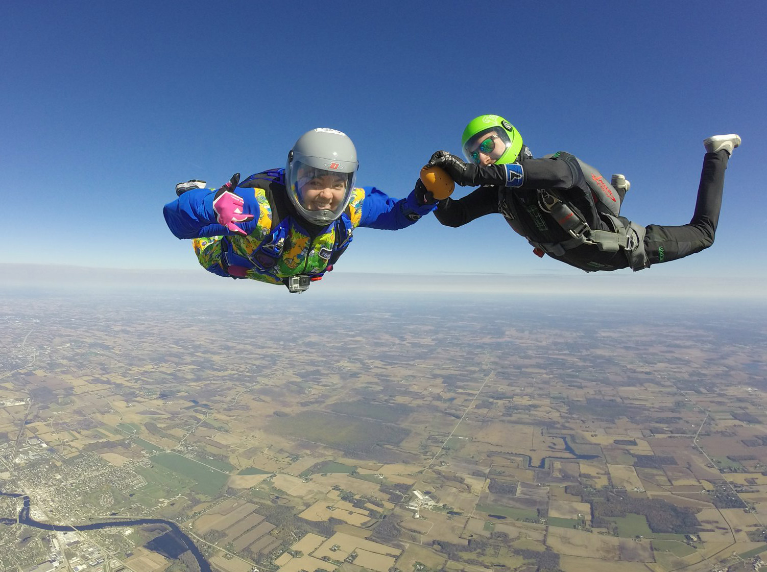 Accelerated Freefall (AFF) training to skydiving solo at Wisconsin Skydiving Center near Milwaukee
