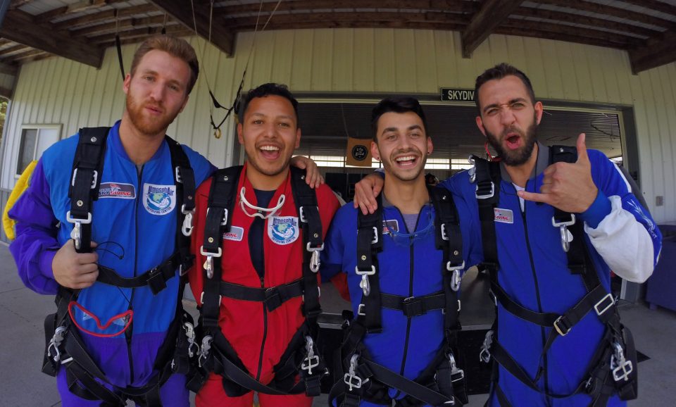 Skydiving is the perfect corporate team building activity!