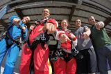 Group of people during the perfect outdoor team building activity - Wisconsin Skydiving Center near Milwaukee