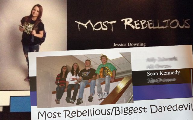 Jessica and Sean voted Most Rebellious in their respective senior years