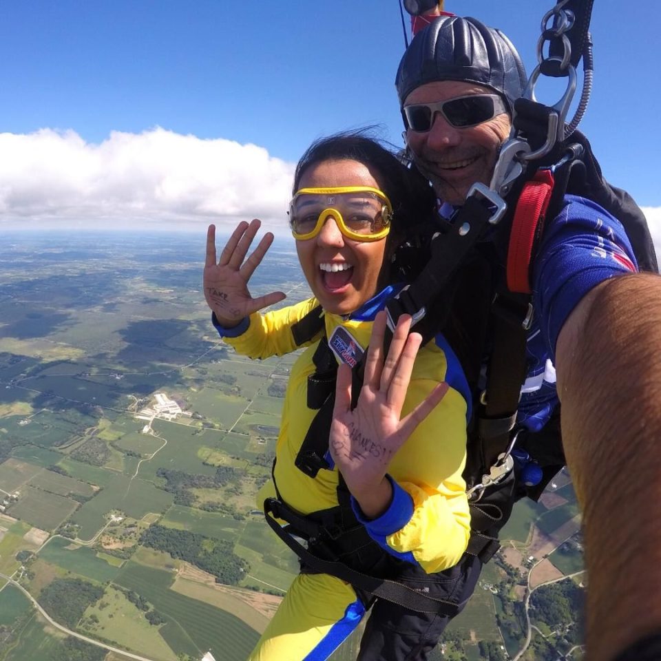 What Do You Write on Your Hands When Skydiving | Wisconsin Skydiving Center