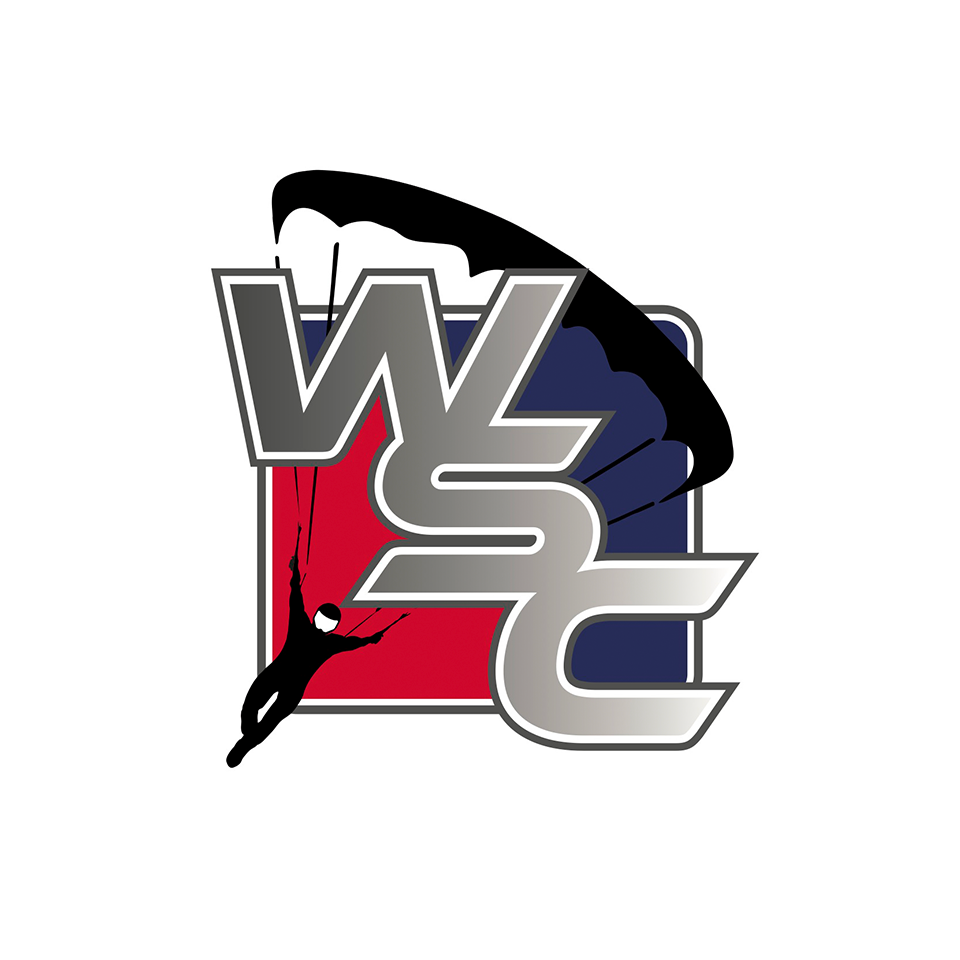 Wisconsin skydiving center logo
